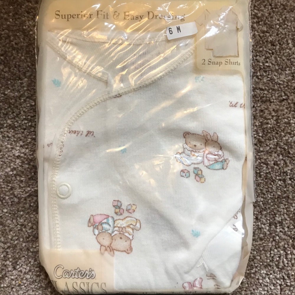 Carter's Two Snap shirts 6m size new